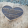 Quality Bronze Heart Shaped Plaque