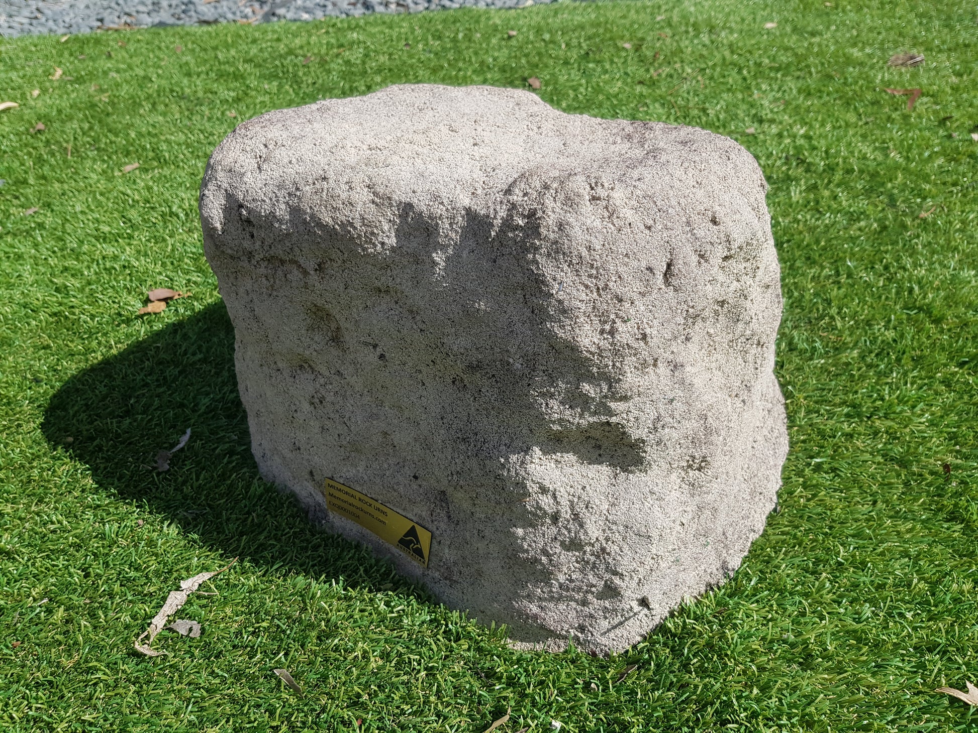 rock urn. free shipping on USA orders.