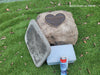 Memorial Rock Urn 1802  Large Double Natural Riversand