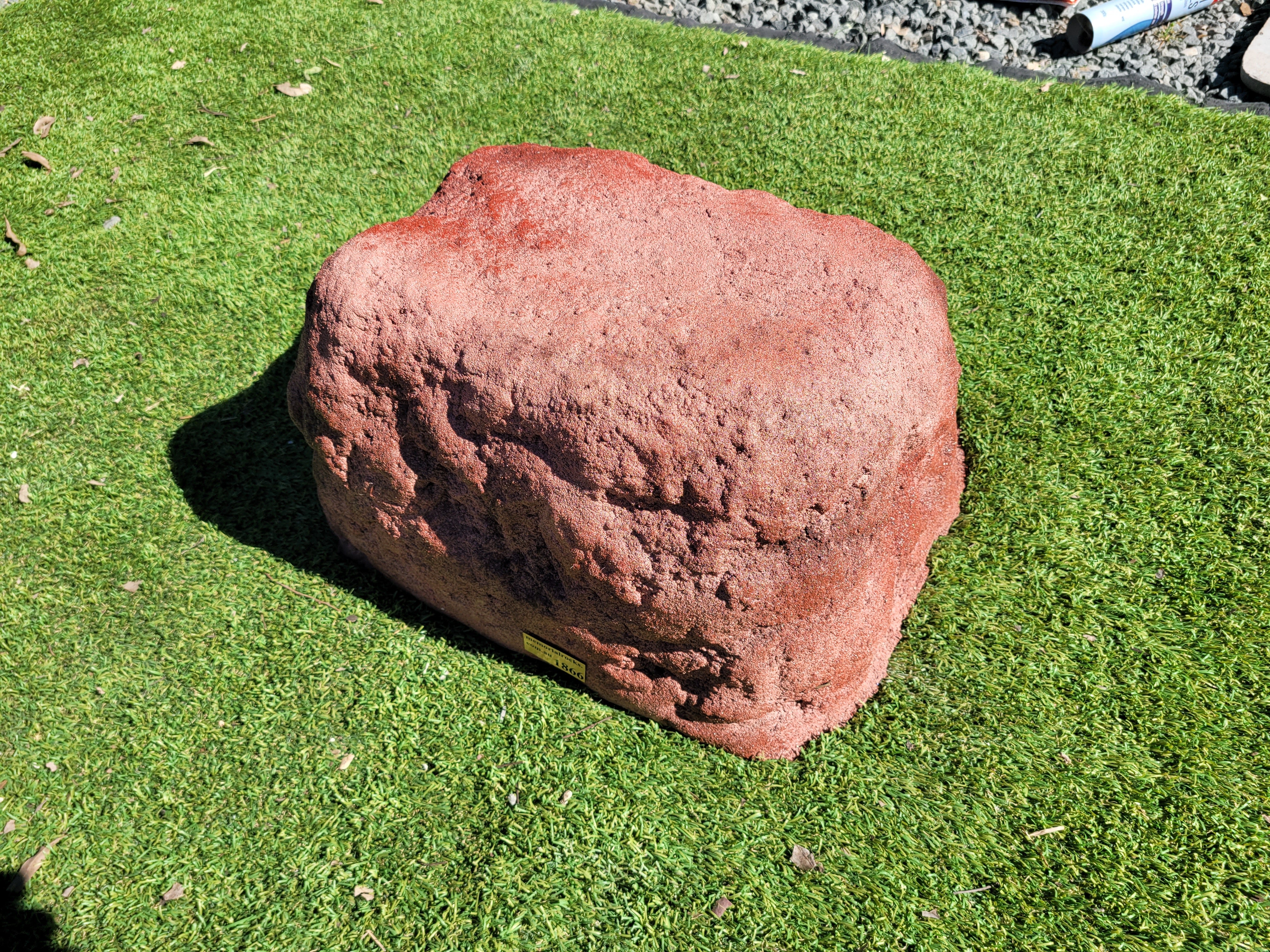 Memorial Rock Urn 1866 Large Double Pink / Red
