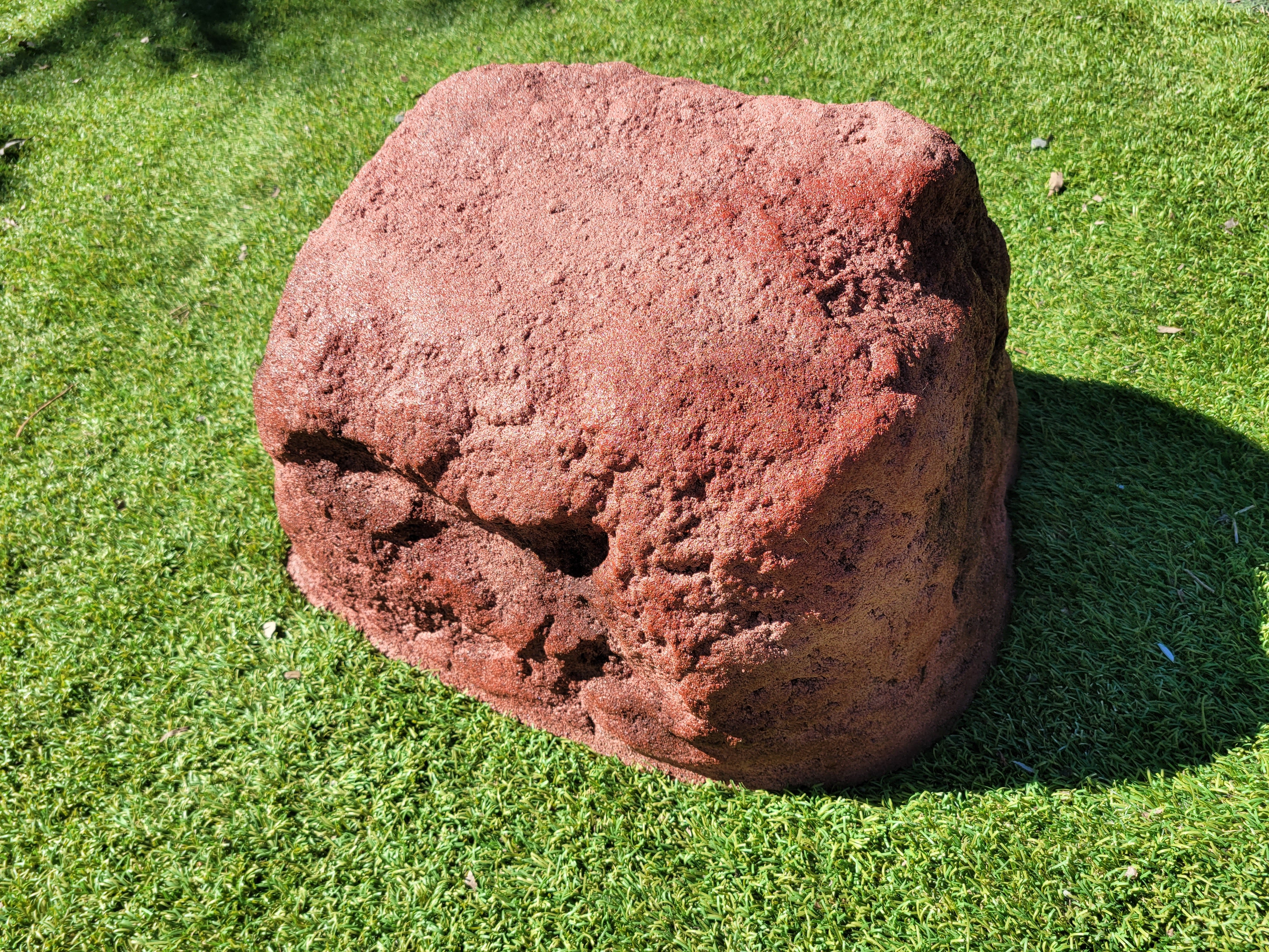 Memorial Rock Urn 1866 Large Double Pink / Red