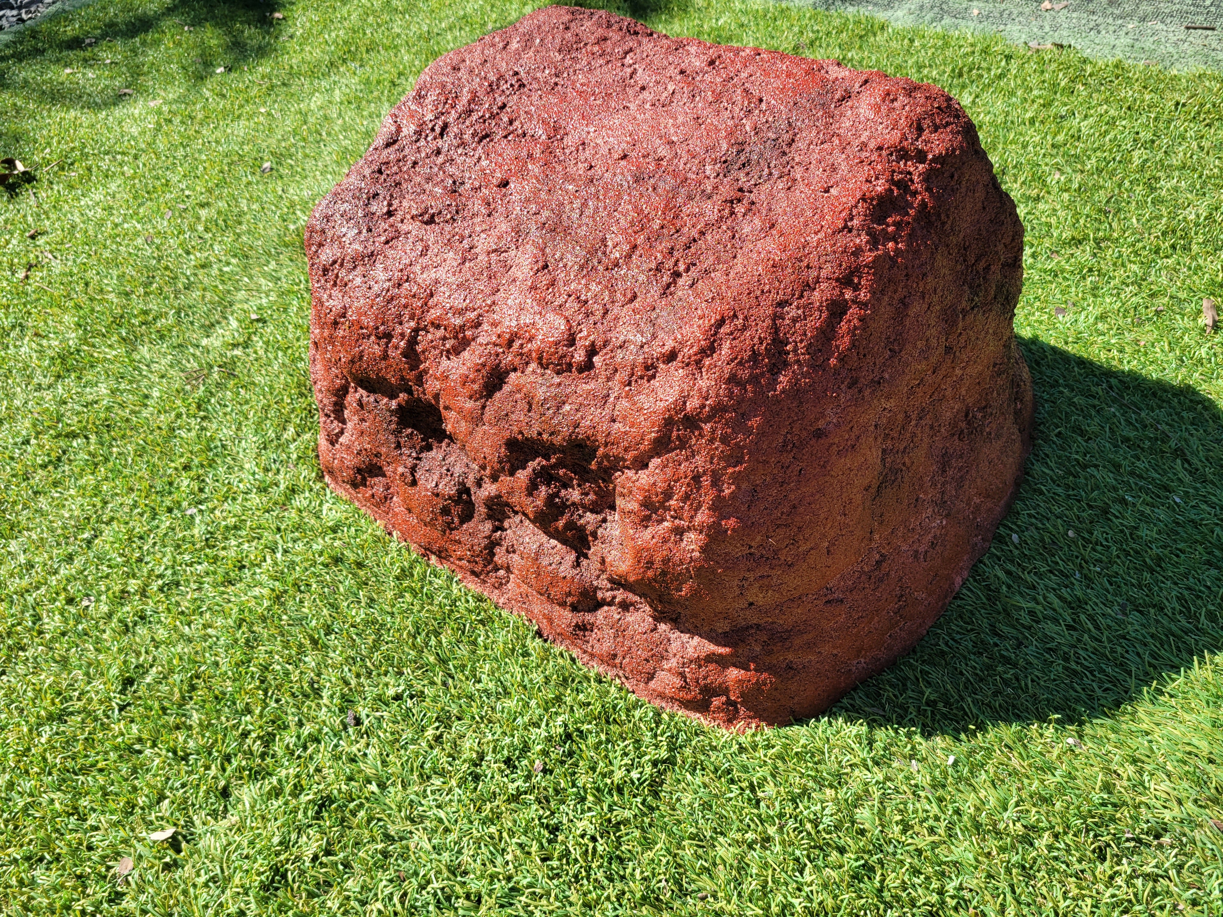 Memorial Rock Urn 1868 Large Double Pink / Red