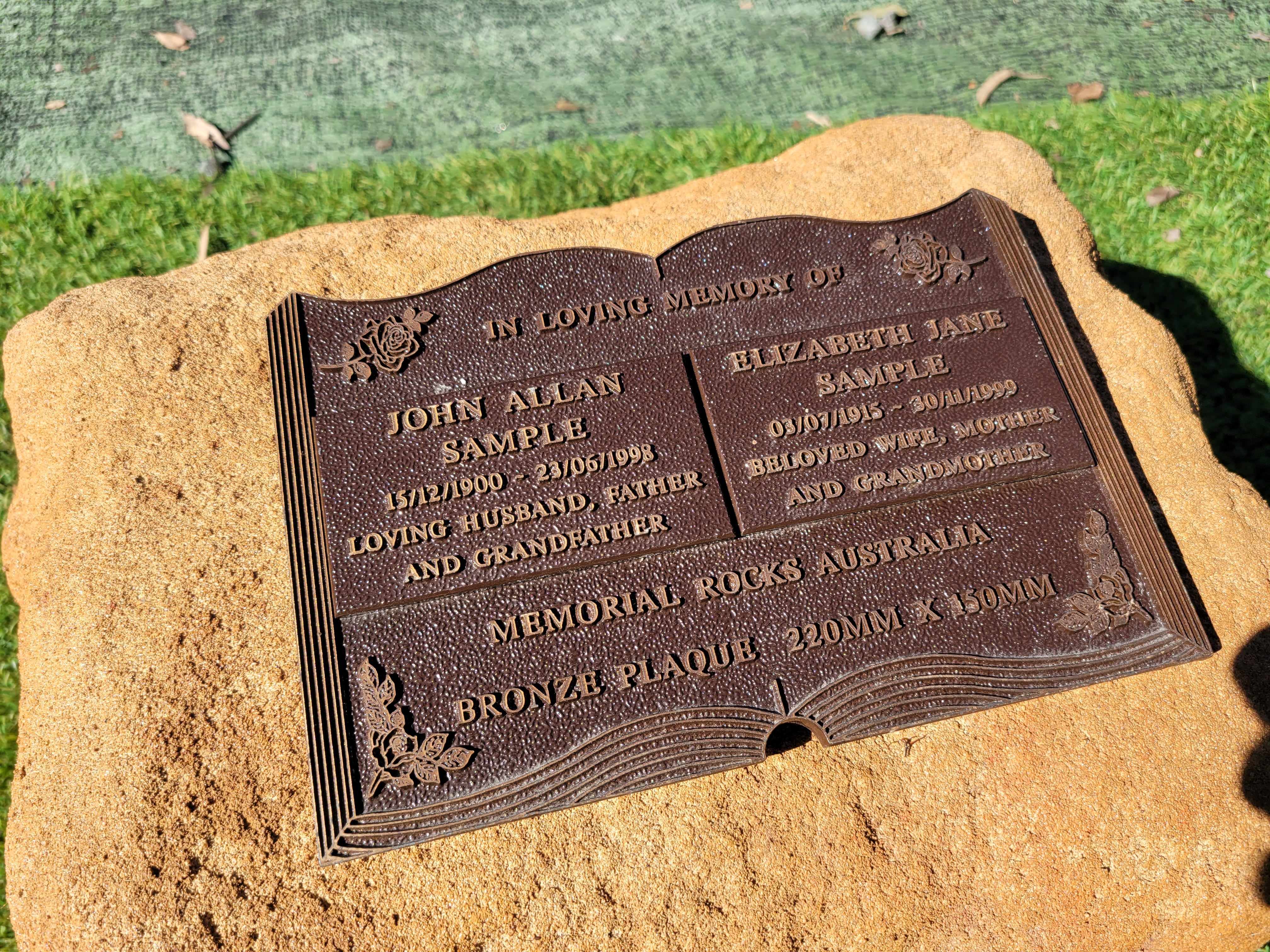 Memorial Rock Urn 1871 Large Double Sandstone