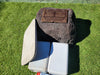 Memorial Rock Urn 1873 Large Double Charcoal/ Black
