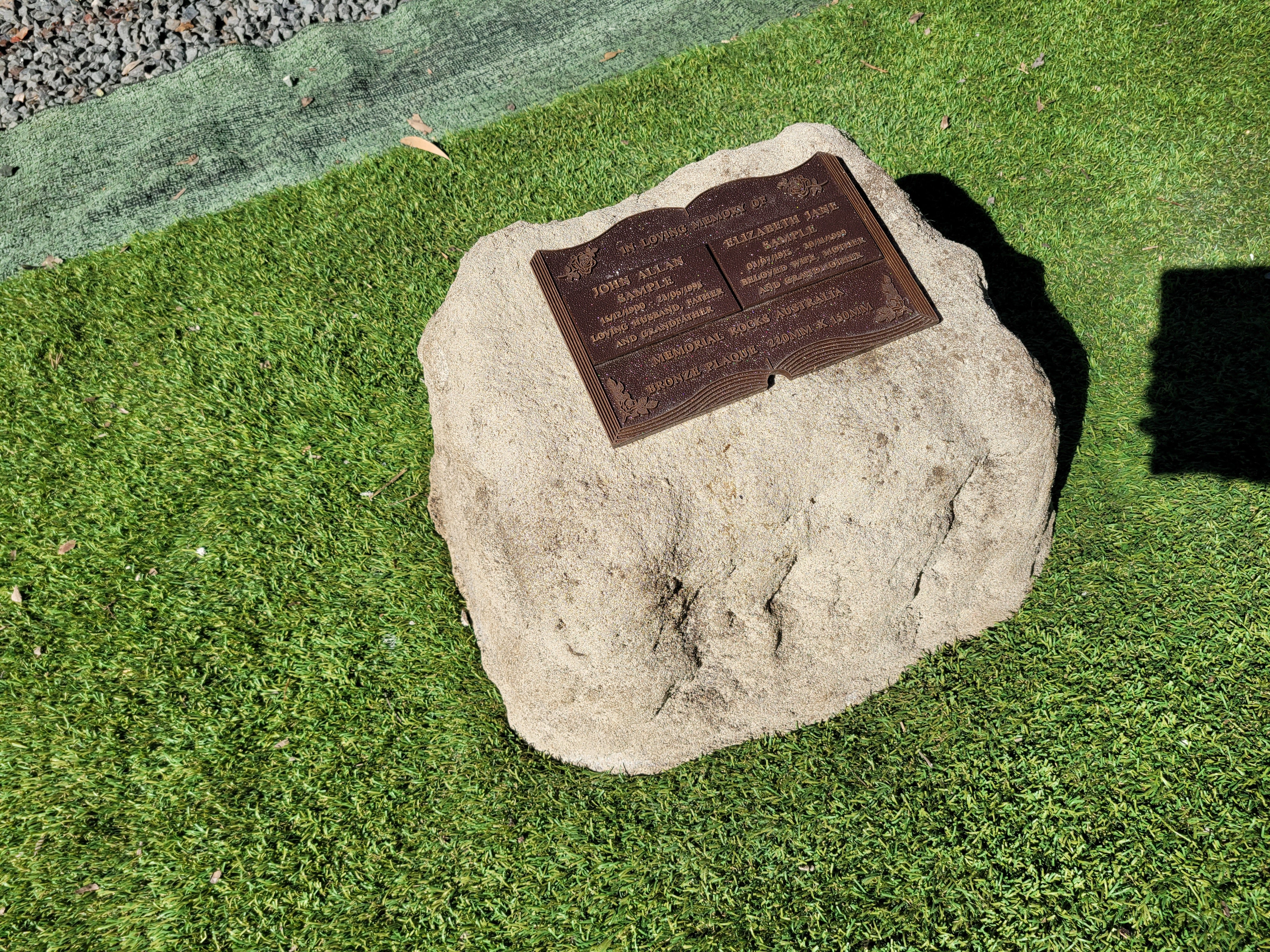 Memorial Rock Urn 1878 Large Double Natural Riversand