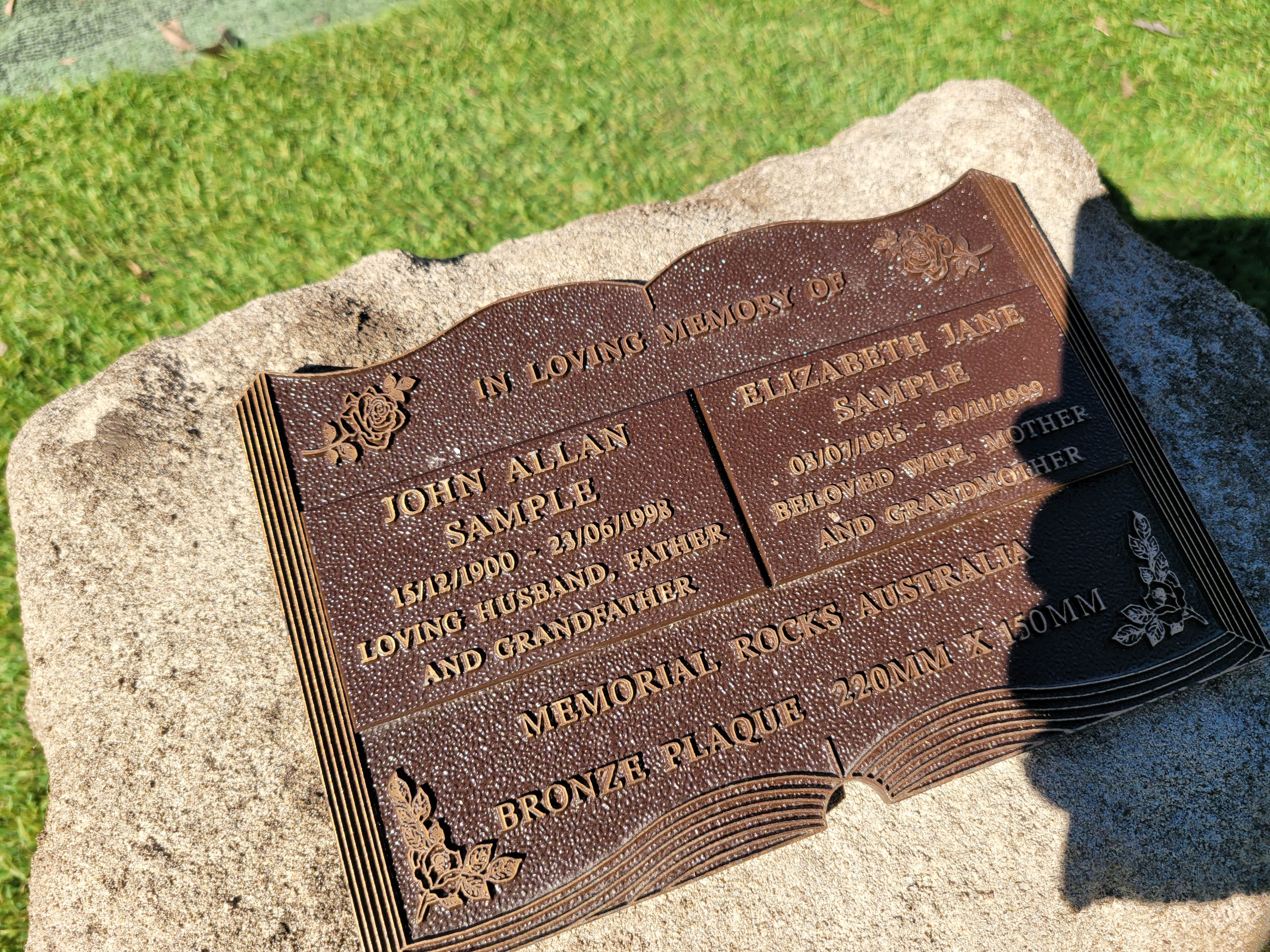 Memorial Rock Urn 1879 Large Double Natural Riversand