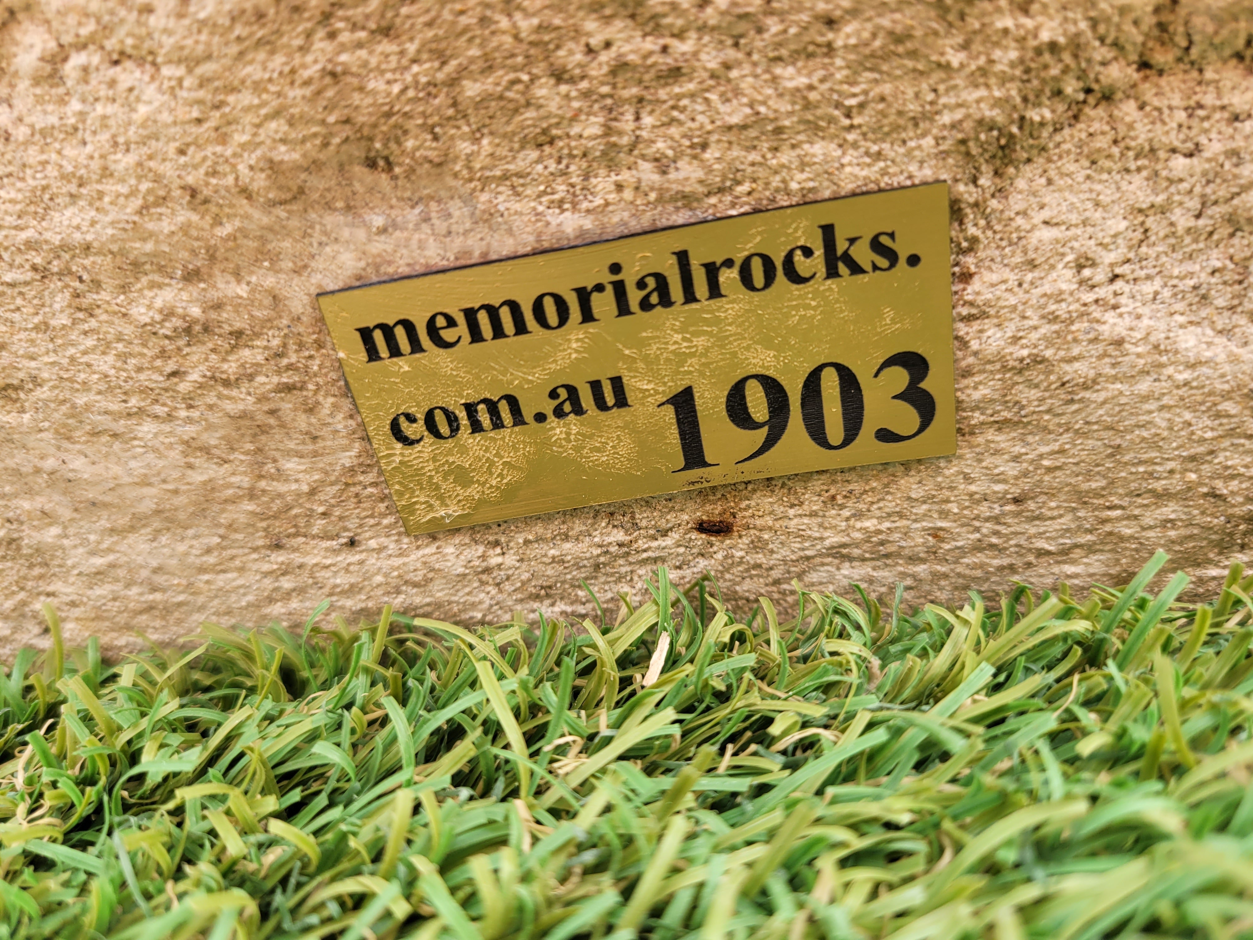 Memorial Rock Urn 1903 Large Double Natural Riversand