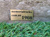Memorial Rock Urn 1908 Large Double Natural Riversand