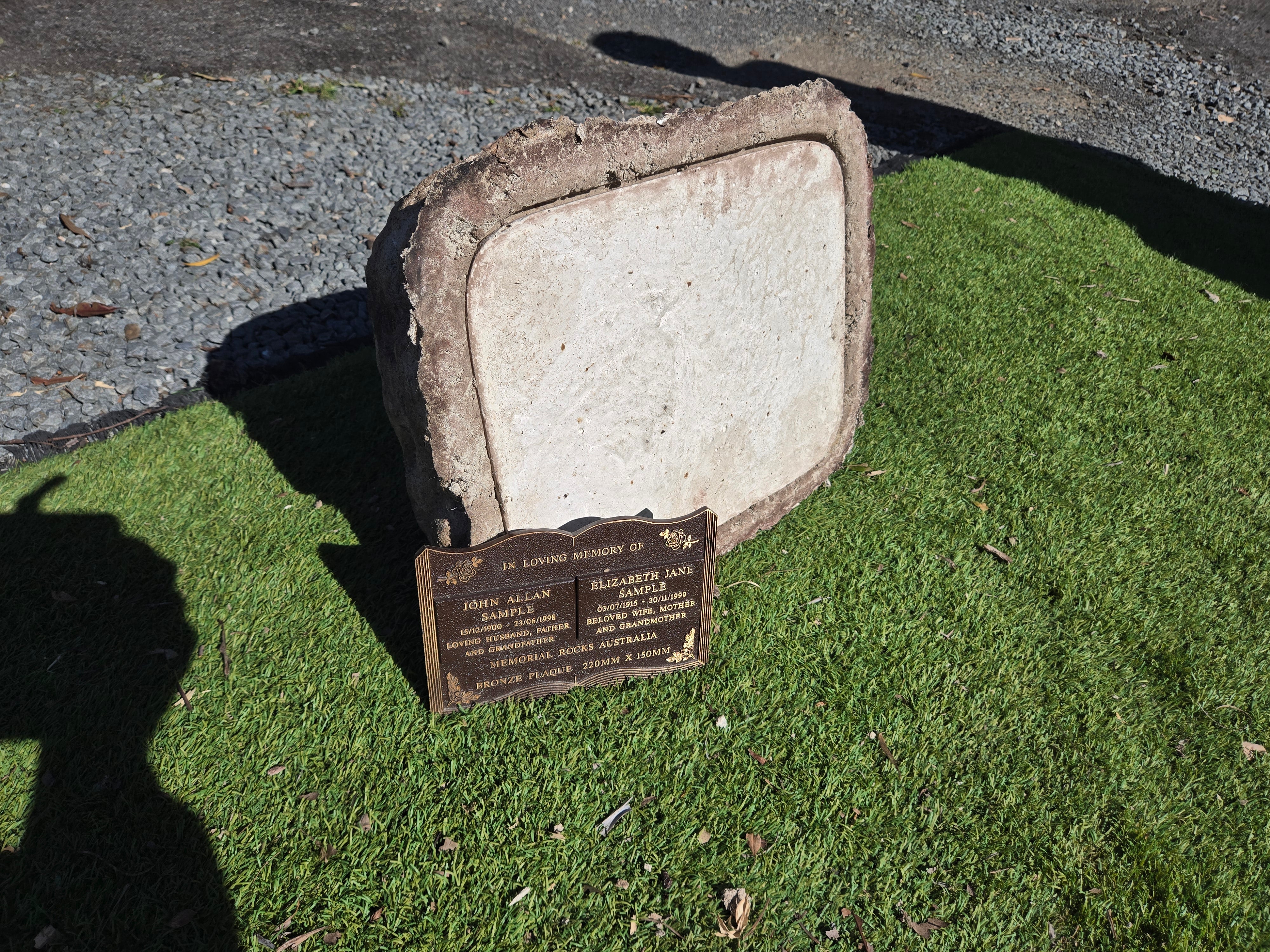 Memorial Rock Urn 2169 Large Double Natural Riversand