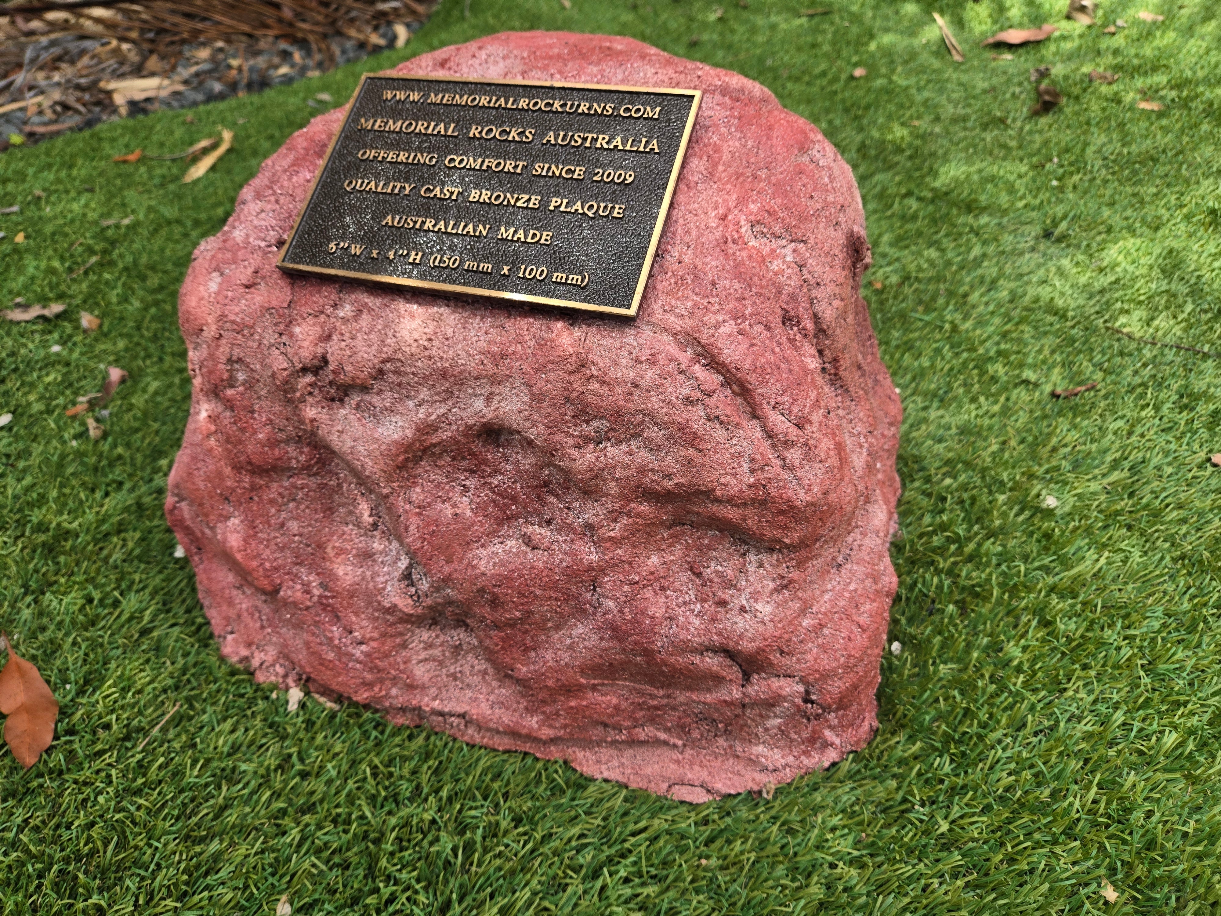 Memorial Rock Urn 2222 Medium Red