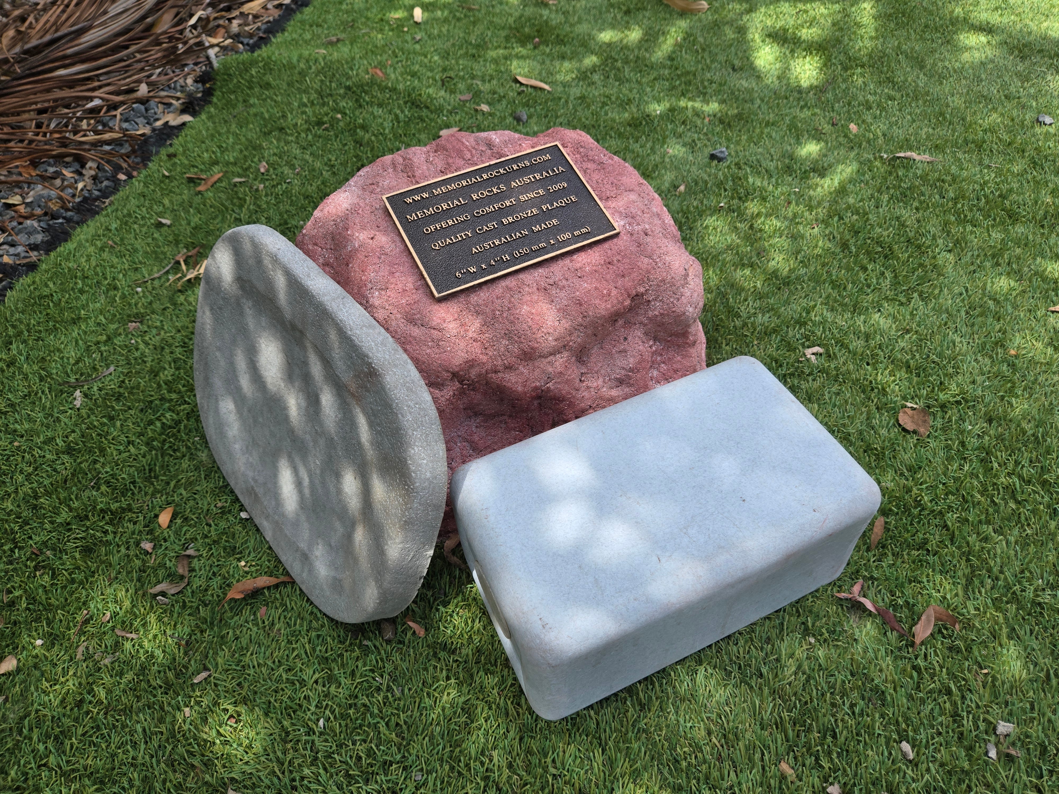 Memorial Rock Urn 2224Medium Red