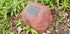 Large Double Memorial Rock Urn 1168  Red