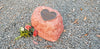 Memorial Rock Urn 1278  Large Single Red