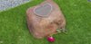 Large Double Memorial Rock Urn 1326  Brown