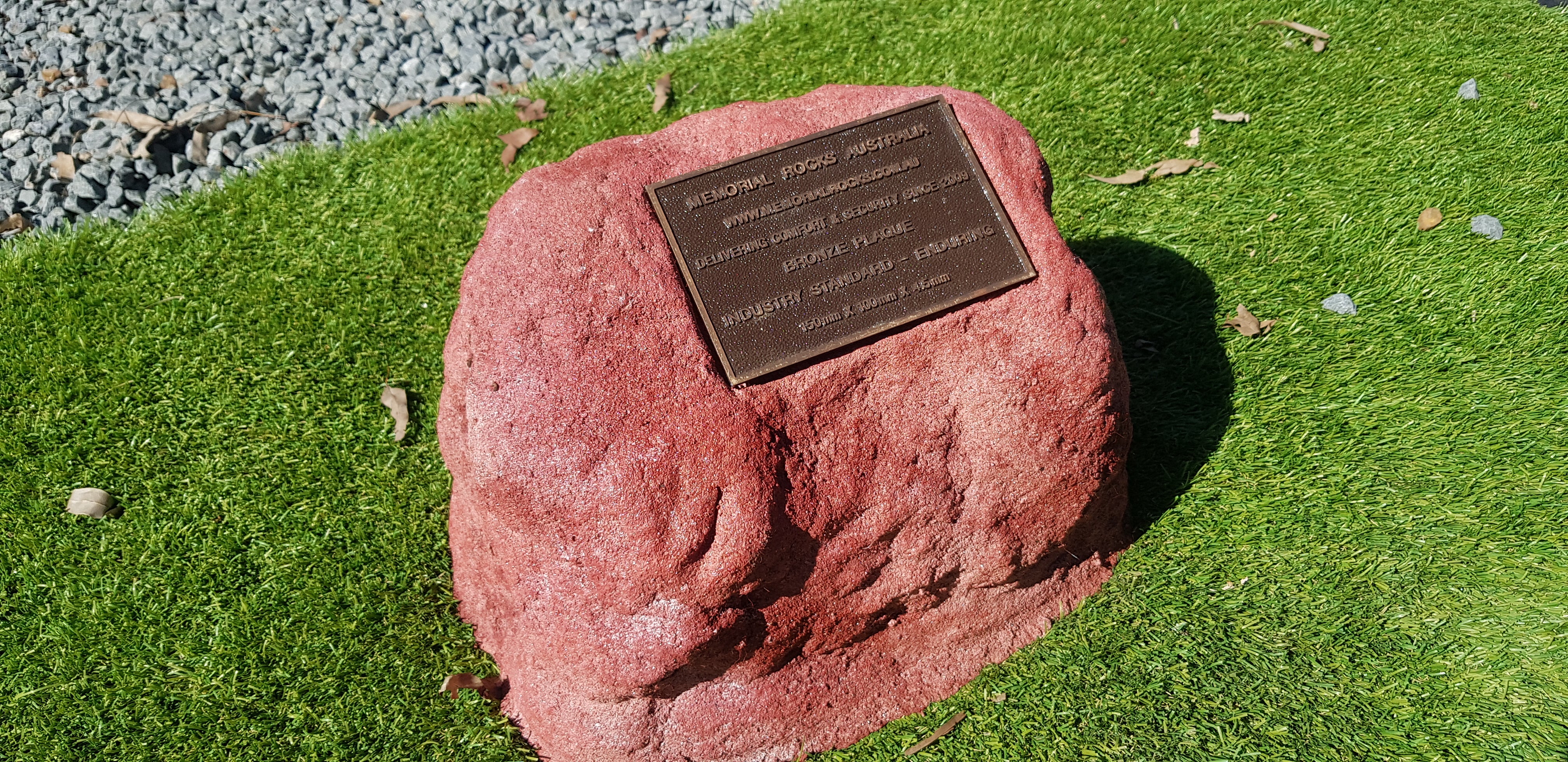 Memorial Rock Urn 1377 Regular  Red