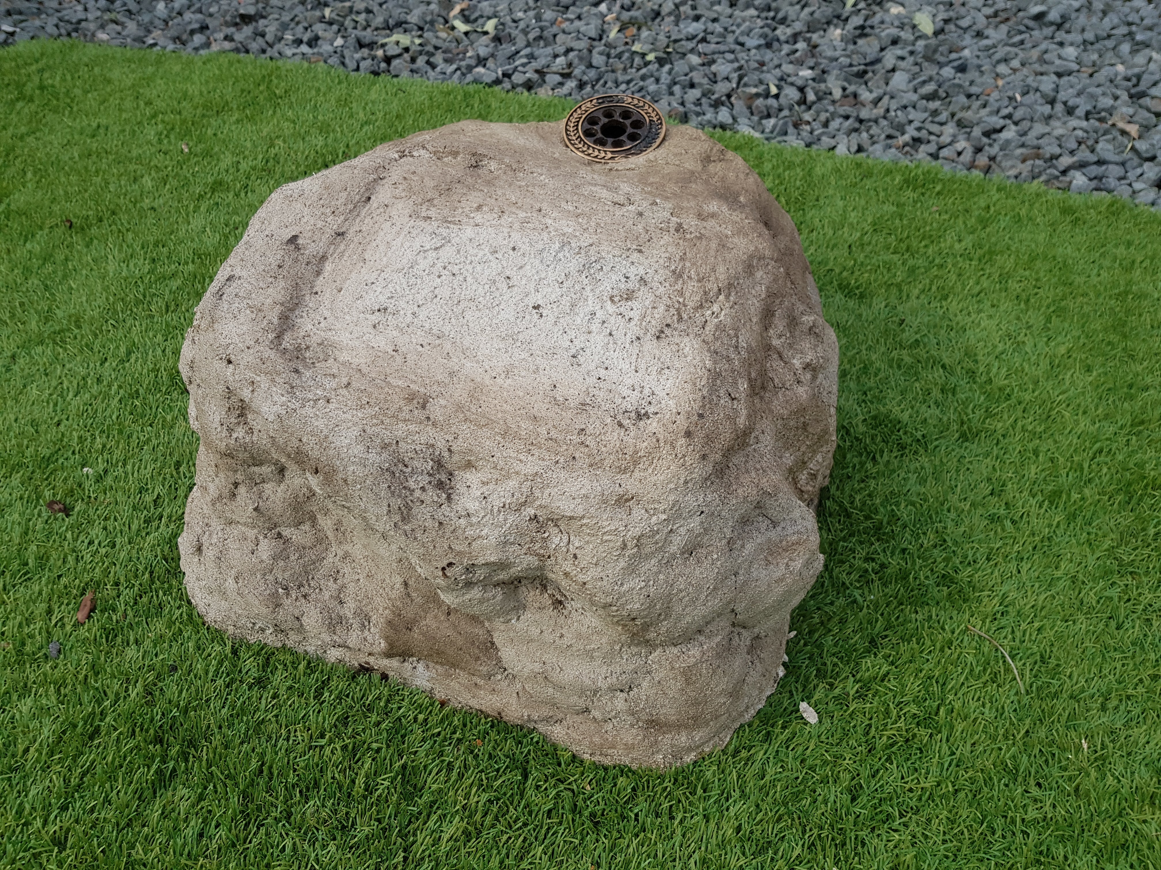 Large Memorial Rock Urn with Vase. 1456 Novelty