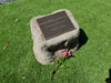 Memorial Rock Urn 1560 Regular. 200mm x150mm indent Novelty Natural Riversand