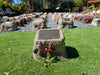 Memorial Rock Urn 1561 Regular. 200mm x150mm indent Novelty Natural Riversand