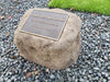 Memorial Rock Urn 1563  Regular. 200mm x150mm indent Novelty Natural Riversand