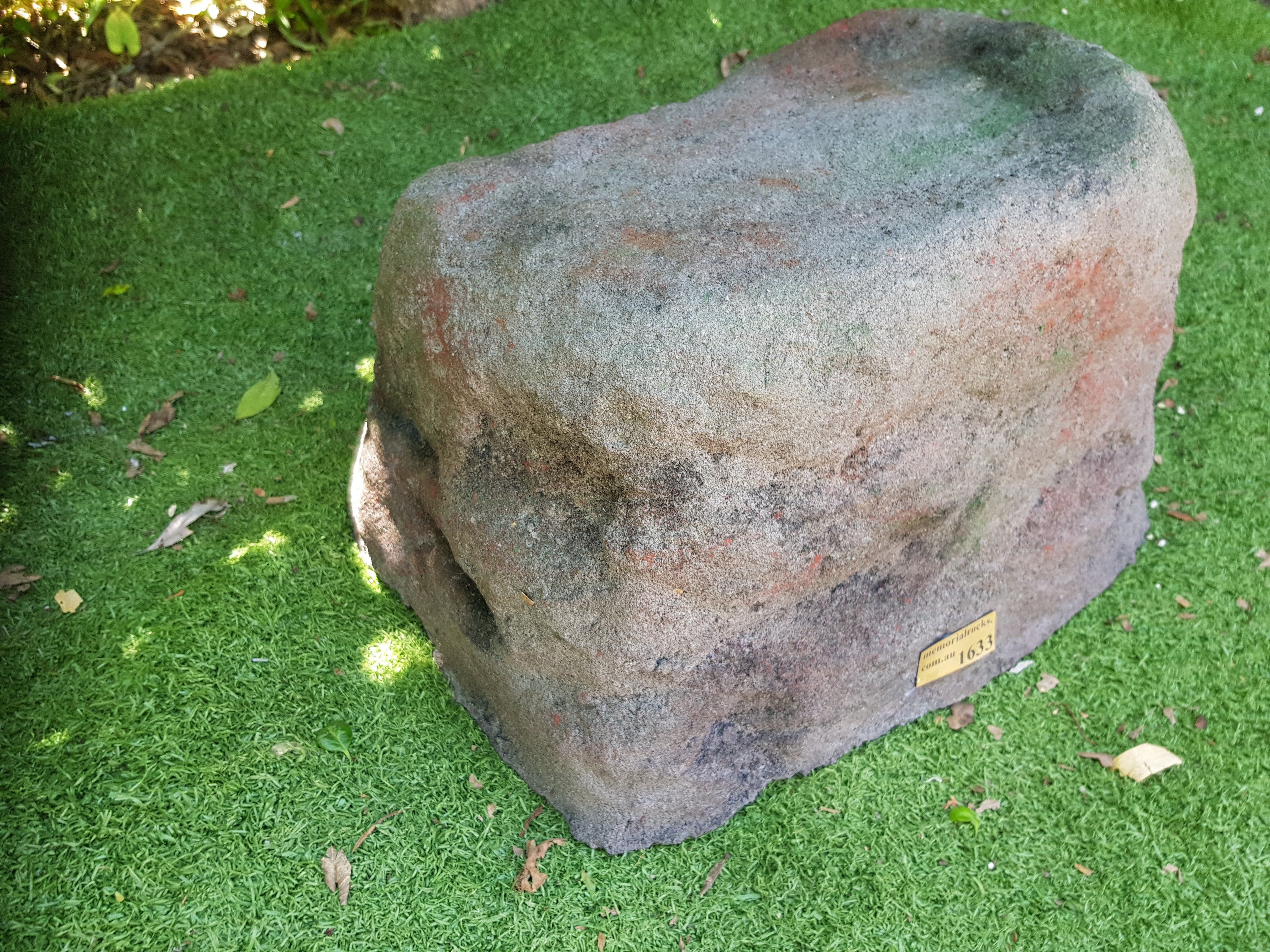 Memorial Rock Urn 1633  Large Black