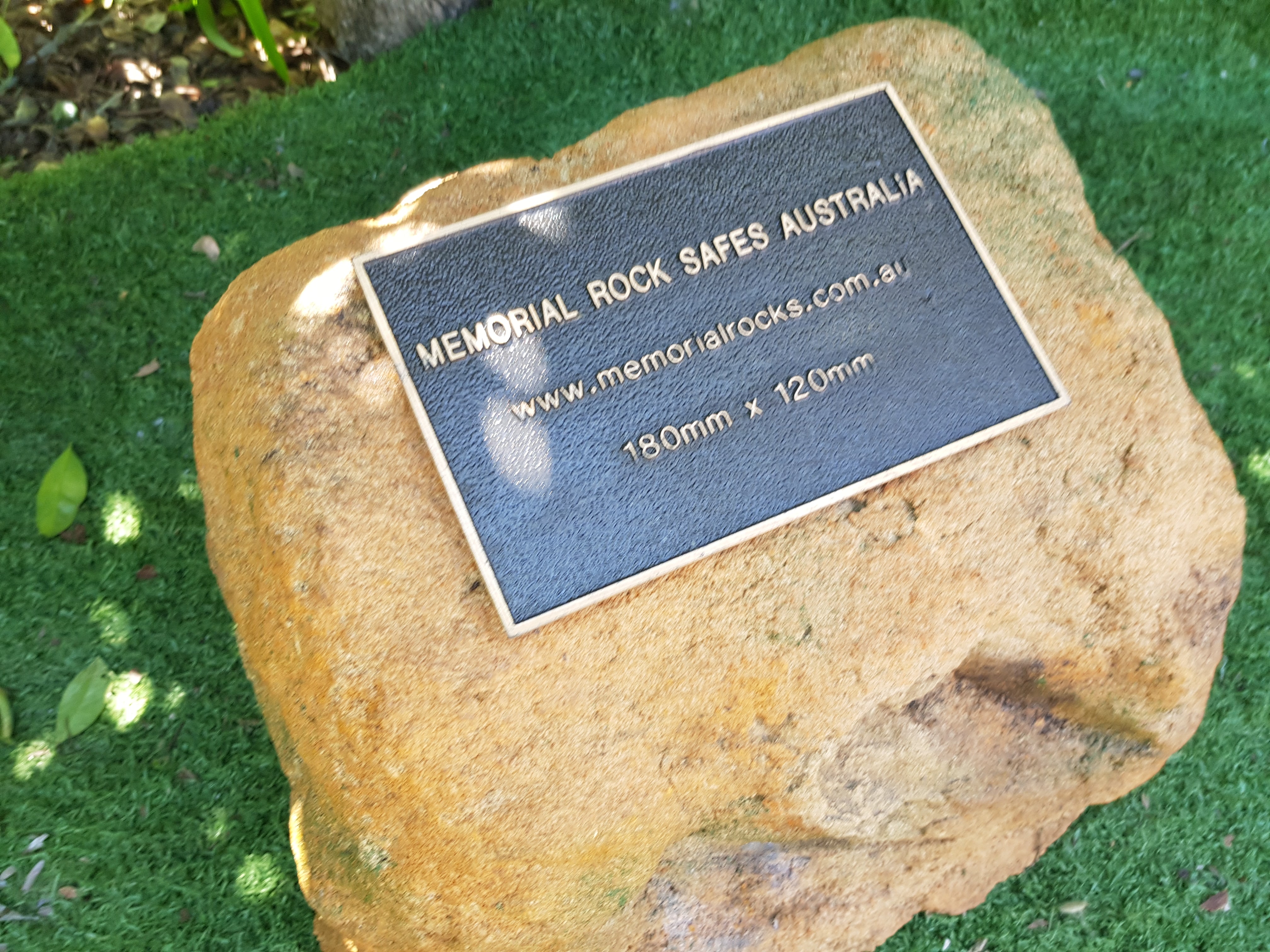 Memorial Rock Urn 1638  Large Sandstone