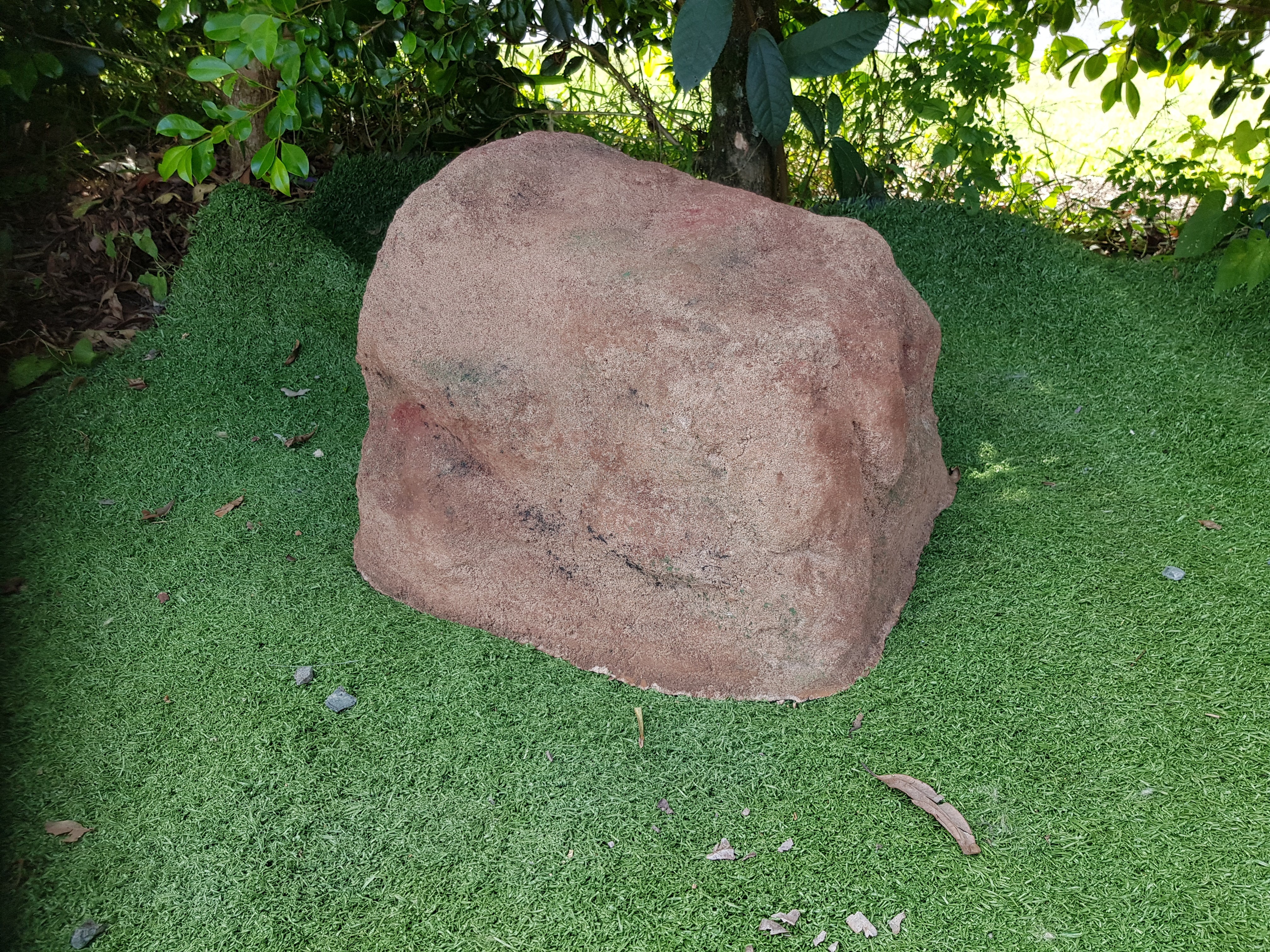 outdoor garden rock urn