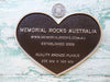 Quality Bronze Heart Shaped Plaque