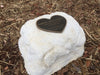 Large Single Memorial Rock Urn 756 White