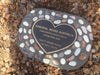 Novelty Memorial Paver Stone 785 (Not an Urn) Includes a quality 200mm x 148mm x 4.5mm Bronze Heart Plaque