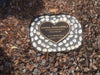 Novelty Memorial Paver Stone 786 (Not an Urn) Includes a quality 200mm x 148mm x 4.5mm Bronze Heart Plaque