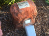 Memorial Rock Urn 807 Single Tall Novelty.( Optional glass window)  Outback Red Series